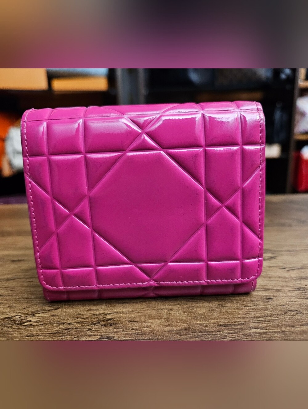 Christian Dior Patent Cannage